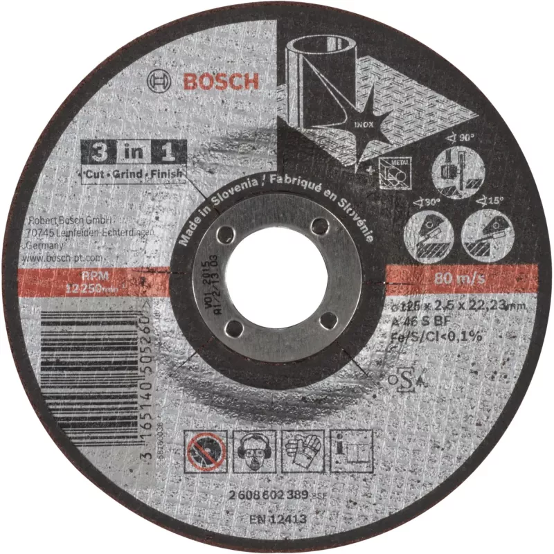 Bosch 2 608 602 389 kampinio šlifuoklio priedas Pjovimo diskas