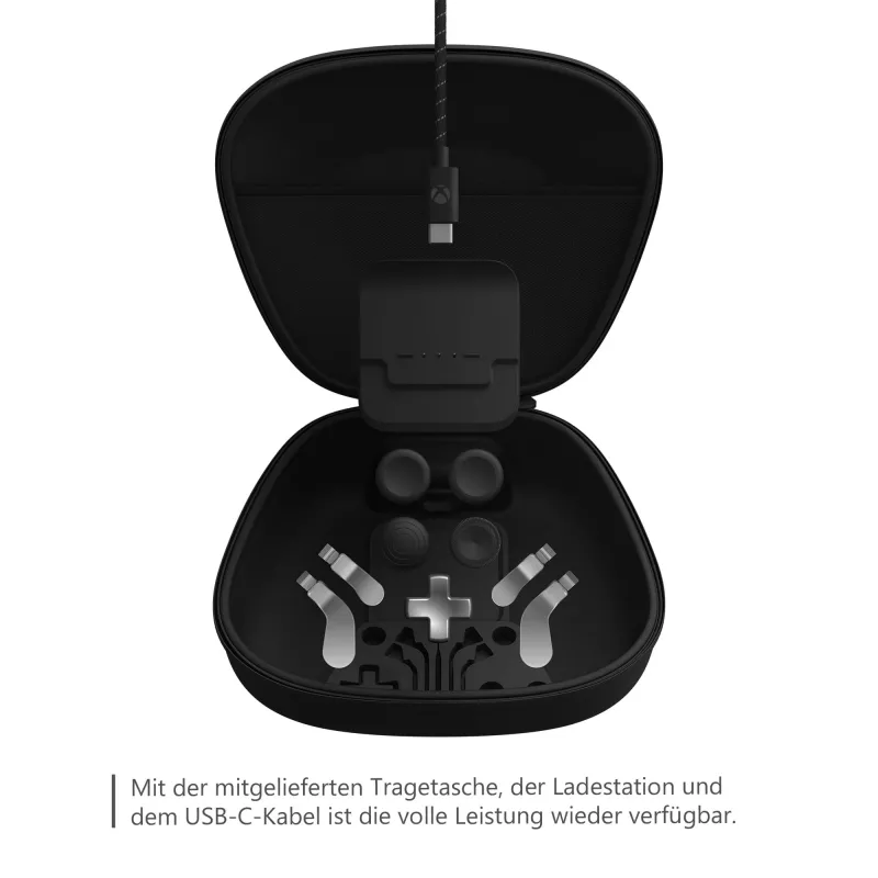 Žaidimų valdiklio priedas Microsoft Xbox Elite Wireless Controller Series 2 Complete Component Pack juoda sidabrinė