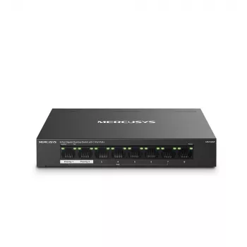 Mercusys MS108GP 8 prievadų Gigabit stalinis jungiklis su 7 prievadais PoE