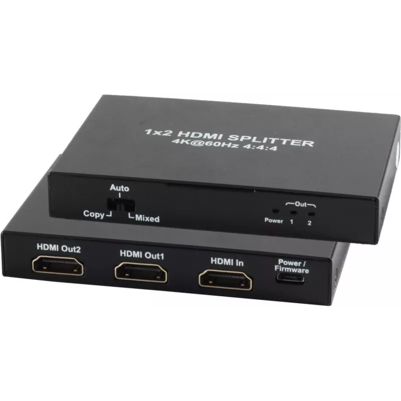 HDMI skirstytuvas ShiverPeaks SP05-10001 — 4K 60 Hz išvestis, keli HDMI prievadai