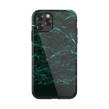 Apsauginis telefono dėklas Devia Marble serija, skirtas iPhone 11 Pro Max — žalias, plonas, kietas apvalkalas
