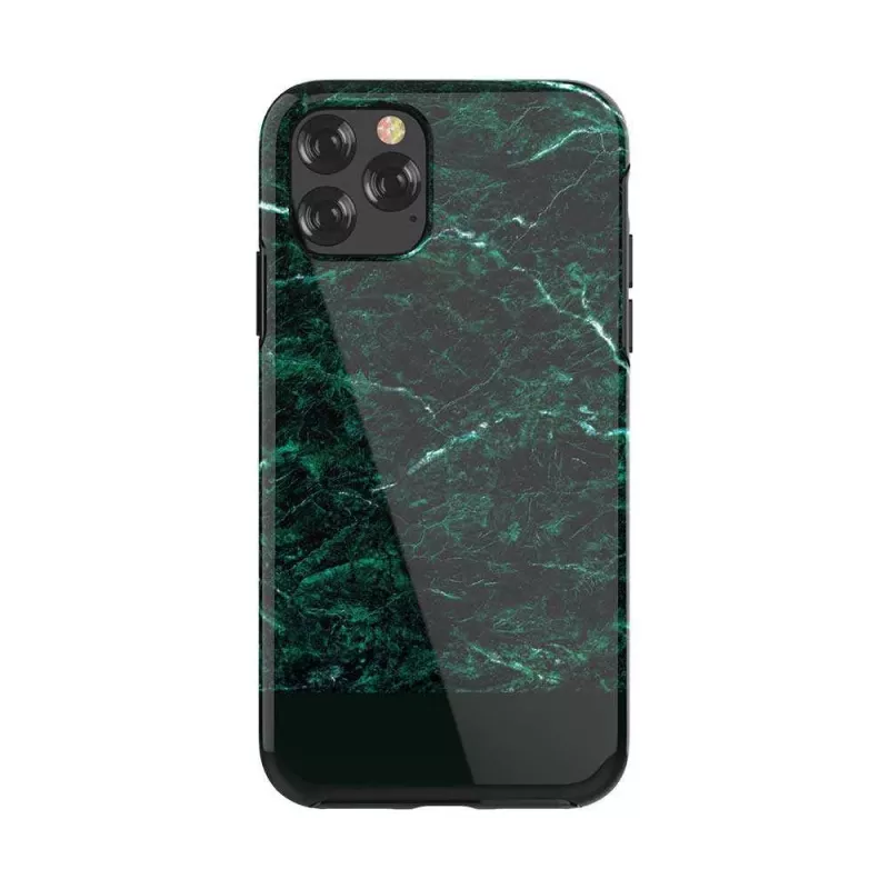 Apsauginis telefono dėklas Devia Marble serija, skirtas iPhone 11 Pro Max — žalias, plonas, kietas apvalkalas