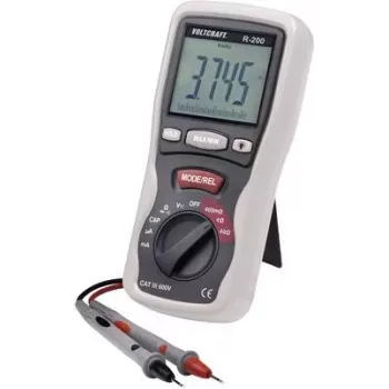 Voltcraft Komponententester digital R-200 CAT III 600 V Ekranas (skaitmenys): 4000 (R-200)