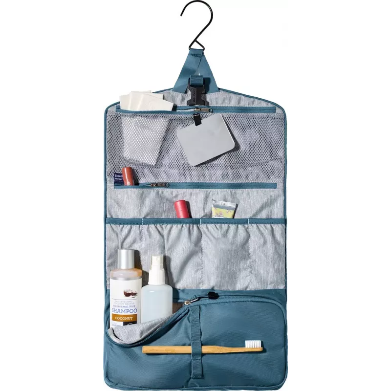 Tualeto reikmenų krepšys DEUTER Wash Bag II — kompaktiškas kelioninis prausimosi krepšys, Atlantic spalva