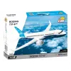Statybinis rinkinys Cobi Boeing 737-8 — 340 detalių, rekomenduojamas amžius 7+, mėlyna ir balta