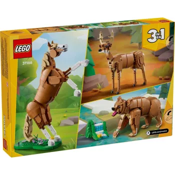 Konstrukcinis žaislas LEGO Creator 3-in-1 Didingasis žirgas 31166 — 685 dalys, amžius 9+, modelio dydis 80×240×230 mm
