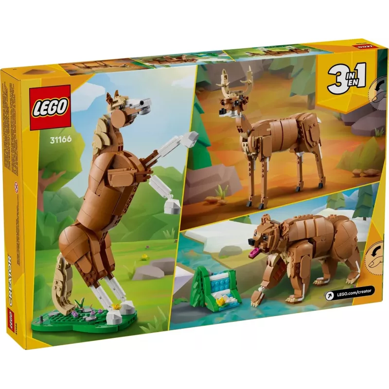 Konstrukcinis žaislas LEGO Creator 3-in-1 Didingasis žirgas 31166 — 685 dalys, amžius 9+, modelio dydis 80×240×230 mm