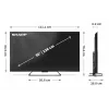 Smart TV Ostry 50HR7265E 50 inch Google TV juoda