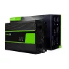 Automobilinis inverteris Green Cell INV21 6000 W, 24V nuolatinės srovės į kintamąją, 230V išvestis, 2x USB PD, aktyvus aušinimas, nuimamos nuolatinės srovės jungtys, juoda