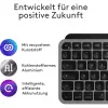 Klaviatūra Logitech MX Keys Mini, skirta Mac, QWERTZ vokiškas išdėstymas, juoda pilka