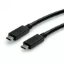 ROLINE USB3.2Gen2 kabelis PD 20V5A Type C-C ST/ST 0.5m - kabelis - Digital/Data - 0,5 m (11.99.9057)