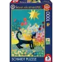 Rosina Wachtmeister: Katze im Sea of Flowers, dėlionė 1000 dalių