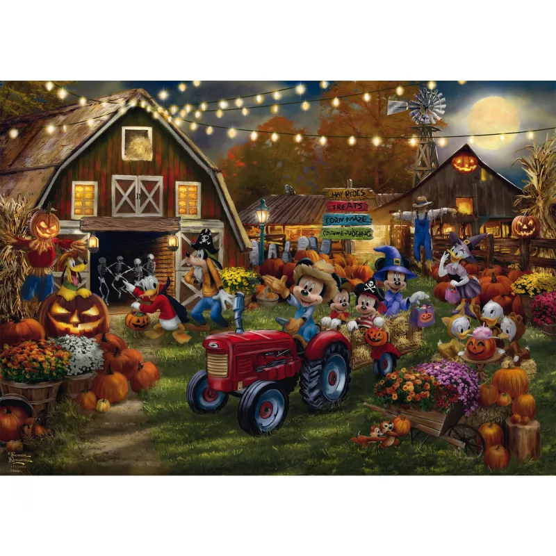 Dėlionė, Schmidt Spiele Thomas Kinkade Studios Disney Mickey & Minnie Moliūgų festivalis, 1000 dalių