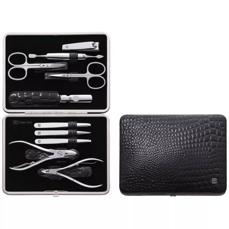 Manikiūro ir pedikiūro priemonių rinkinys ZWILLING 97509-004-0 nerūdijantis plienas juodas