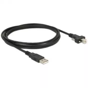 USB laidas DeLOCK 2 m USB 2.0 USB A USB B juodas