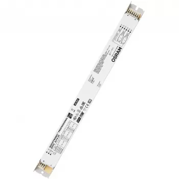Balastas/LED tvarkyklė Osram QTP5 2X14…35, eksploatavimo trukmė 100000 val., įėjimas 198–264 V, 50/60 Hz, 24 A, -20–50 °C, 30×360×21 mm