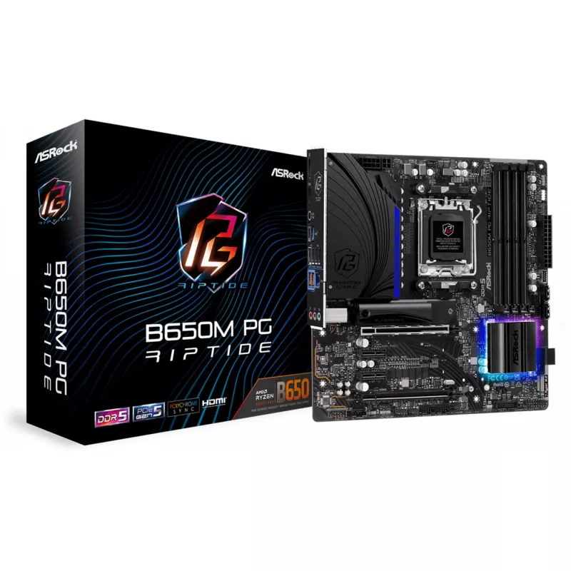 Motherboard ASRock B650M PG Riptide AMD B650 Socket AM5 micro ATX