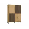 KAMARO 4DK plonas/GŁ ąžuolas ARTISAN DISPLAY CABINET