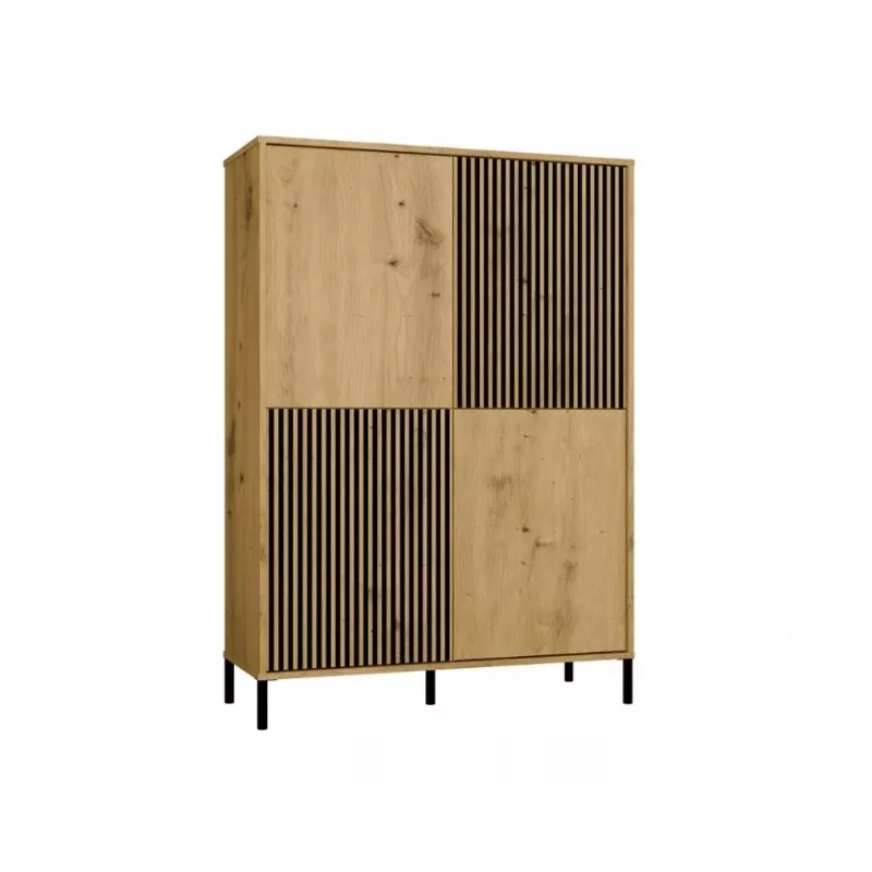 KAMARO 4DK plonas/GŁ ąžuolas ARTISAN DISPLAY CABINET