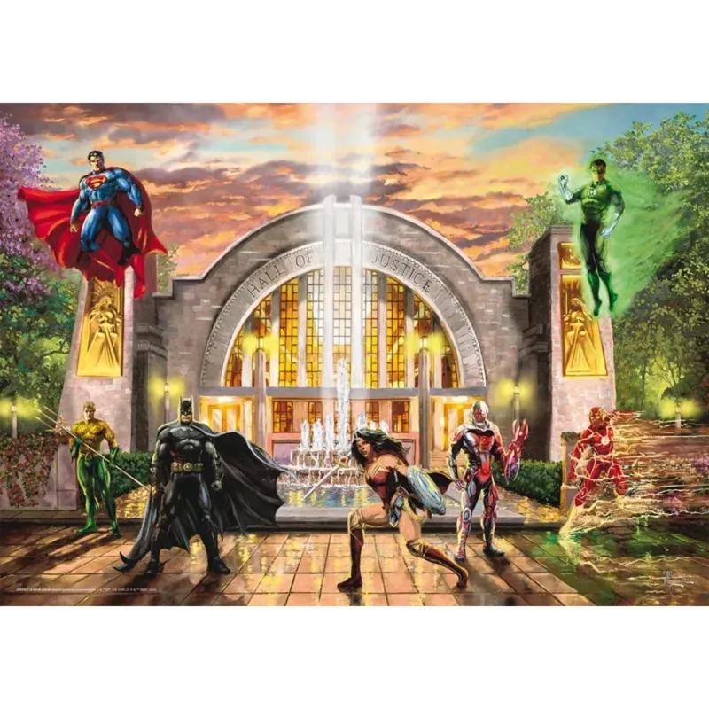 Thomas Kinkade Studios: DC Justice League – Hall Of Justice, 1000 dalių dėlionė
