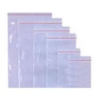 Užsegami maišeliai, 12x(17)18 cm, 40 mikronų (100) 2107-009