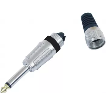 6,3 mm mono kištukas Omnitronic, modelis 30200694, nikeliuotas garso jungtis