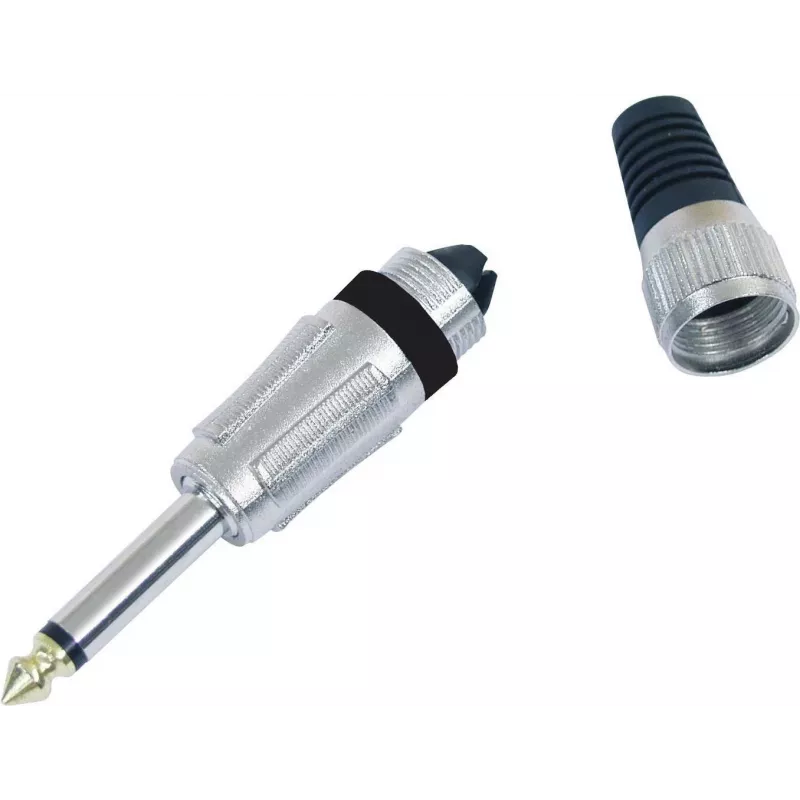 6,3 mm mono kištukas Omnitronic, modelis 30200694, nikeliuotas garso jungtis