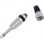 6,3 mm mono kištukas Omnitronic, modelis 30200694, nikeliuotas garso jungtis