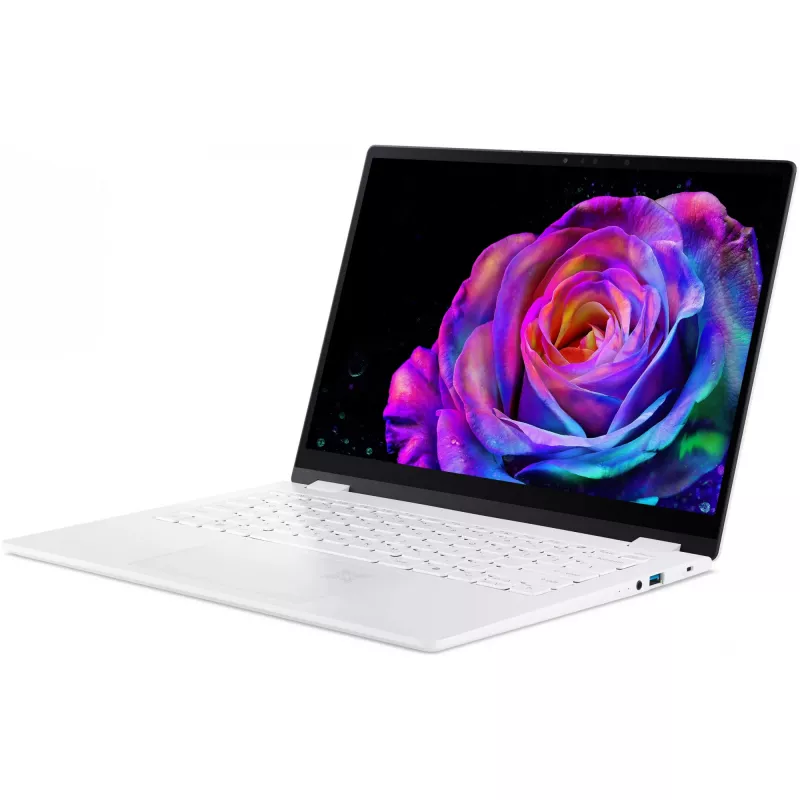 Nešiojamas kompiuteris Acer Swift Edge SFE14-51T-75RZ — Intel Core Ultra 7 258V, 14 colių 2.8K jutiklinis ekranas, 32 GB LPDDR5x, 1 TB SSD, Intel Arc 140V, Windows 11 Home, baltas