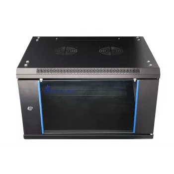 Wall mounted rack Extralink 6U 600x600 Juoda