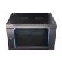 Wall mounted rack Extralink 6U 600x600 Juoda