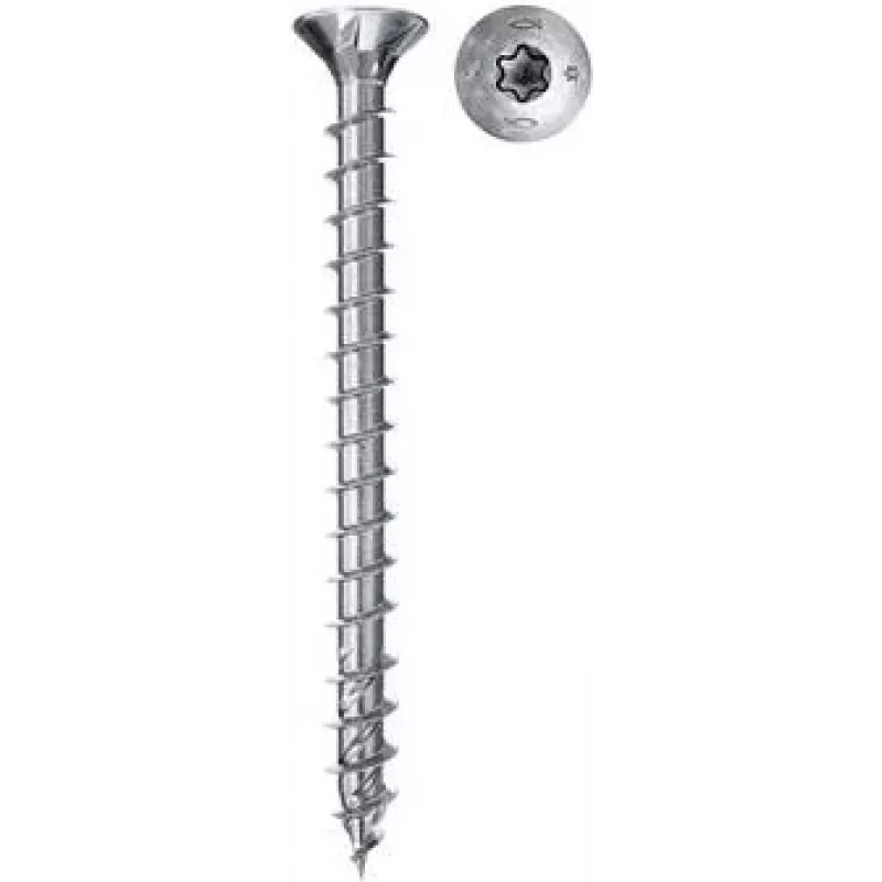 Fischer Power-Fast II 670265 medžio drožlių plokščių varžtai 4,5 mm 50 mm T-Profil plienas cinkuoti 500 vnt. (670265)
