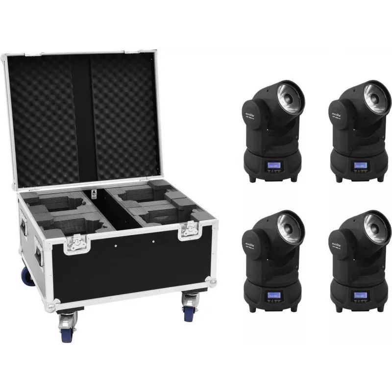 Judančios galvos spindulių šviestuvas EUROLITE TMH-X1 4x LED modelis 20000357
