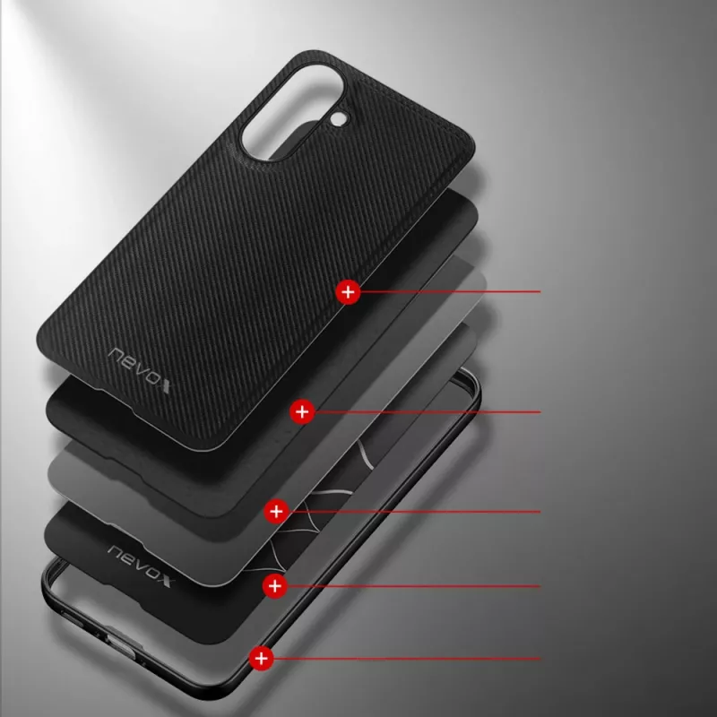 StyleShell NYLO, Telefono dėklas juodas, Samsung Galaxy A36 5G