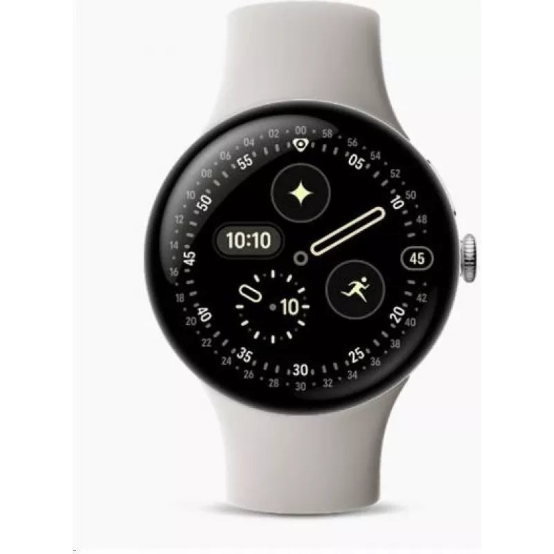 Google Pixel Watch 4 - 45 mm - Aliuminis Sidabrinis poliruotas (GA09308-EU)