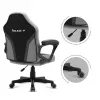 Vaikiška žaidimų kėdė Huzaro HZ-Ranger 1.0 Gray Mesh, pilka ir juoda