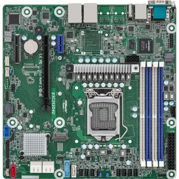 Pagrindinė plokštė ASRock E3C252D4U Intel C252 micro ATX LGA 1200, 4x DDR4 DIMM, maks. 32 GB, M.2, SATA, RAID5, Intel I210