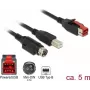 USB laidas DeLOCK 85491 USB 2.0 5m USB B juodas