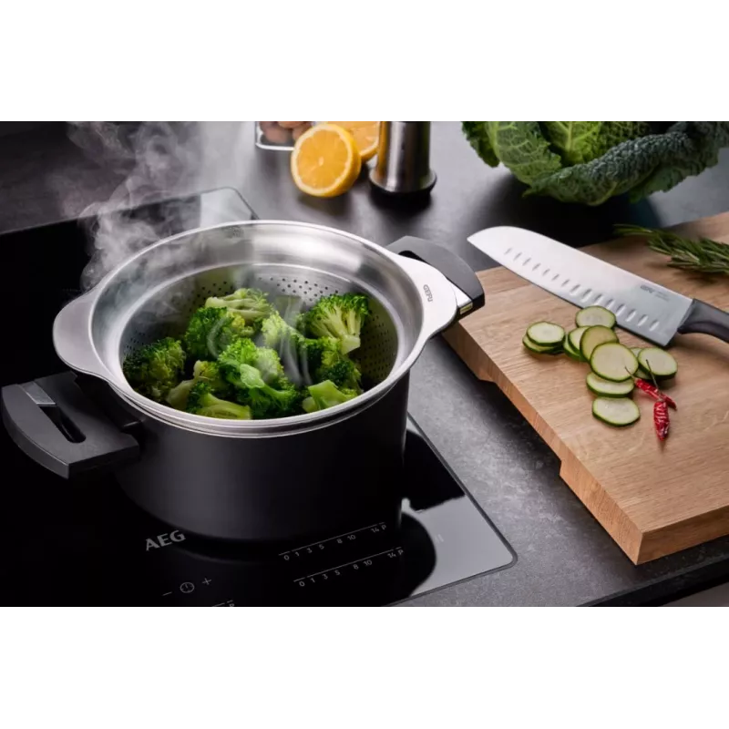 Strainer GEFU PREMIO G-28131, 23 cm nerūdijančio plieno virtuvinis sietelis