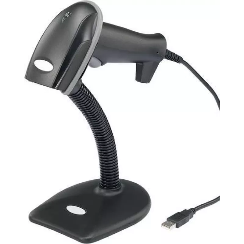 Brūkšninių kodų skaitytuvas Renkforce LS6300E 1D lazerinis laidinis USB rankinis, modelis LS6300E