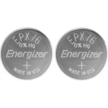 “Energizer” EPX76 sidabro oksido SR44 200 mAh 1,55 V mygtukinis elementas, 2 vnt. (635996)