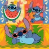Vaikiška dėlionė Ravensburger Disney Stitch — 3 x 49 dalys, tinkama vaikams