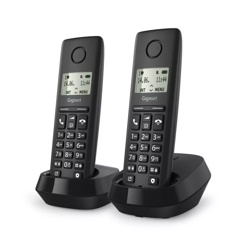 Belaidis telefonas Gigaset Pure 100 Duo — DECT ragelio komplektas su bazine stotimi