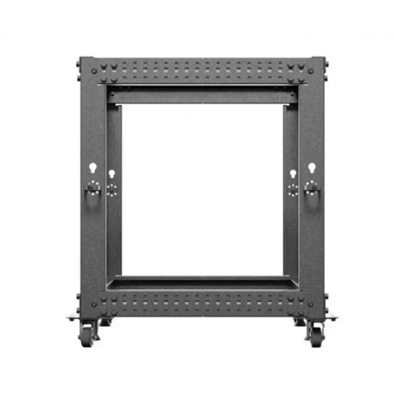 Stovo spinta LANBERG Open Rack OR01-6112-B 12U 600x600 reguliuojama juoda