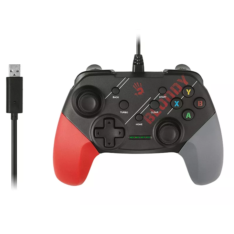 Laidinė žaidimų pelė A4Tech Bloody GP30 raudona — ergonomiškas dizainas, USB jungtis