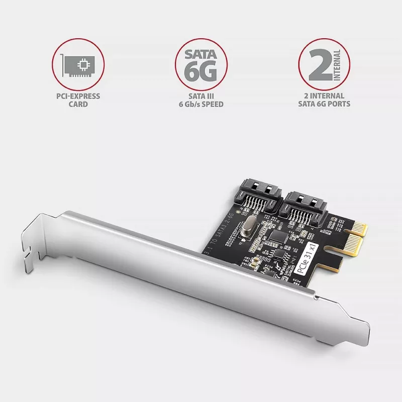 Axagon PCES-SJ2 sąsajos plokštės / adapteris Vidinė SATA