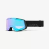 100% SNOWCRAFT akiniai žiemos sportui Juodi Unisex Žalias, Veidrodinis, Turkio Cilindrinis (plokščias) lęšis