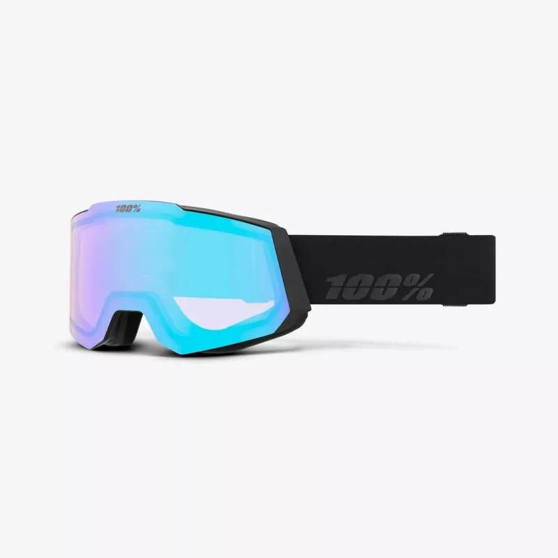 100% SNOWCRAFT akiniai žiemos sportui Juodi Unisex Žalias, Veidrodinis, Turkio Cilindrinis (plokščias) lęšis