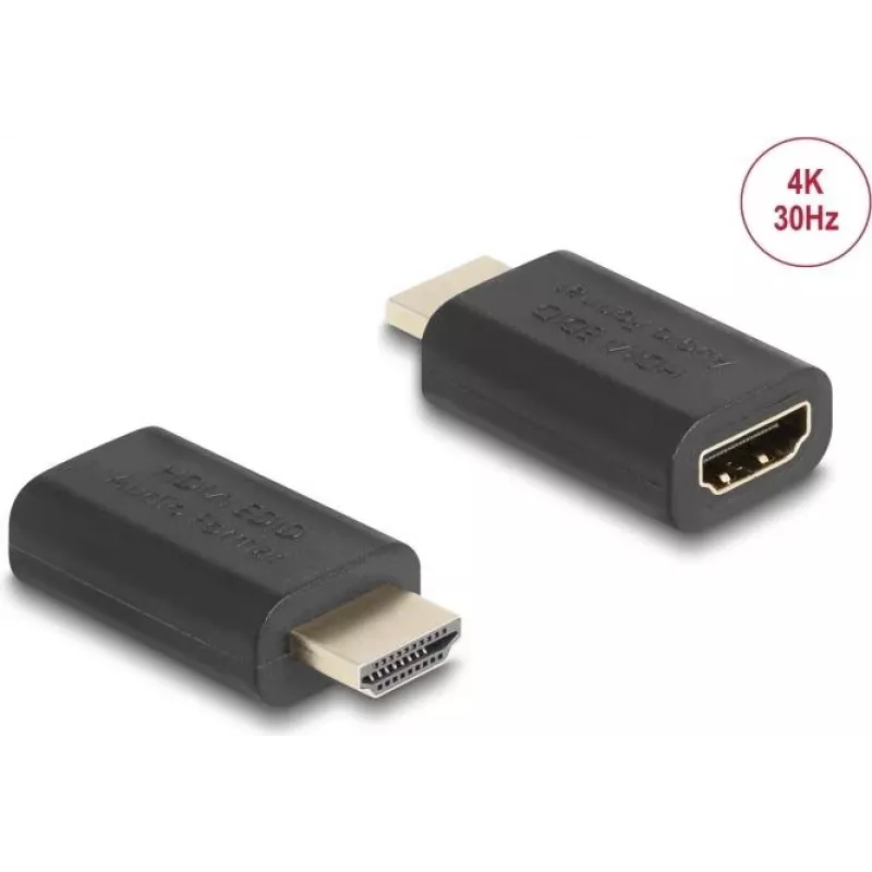 HDMI lyčių adapteris DeLOCK 64325 Juodas 1 jungtis HDMI 2 jungtis HDMI