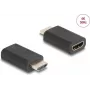 HDMI lyčių adapteris DeLOCK 64325 Juodas 1 jungtis HDMI 2 jungtis HDMI